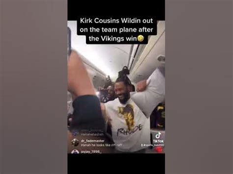 Kirk Cousins dancing on the Vikings plane after their win😂 - YouTube