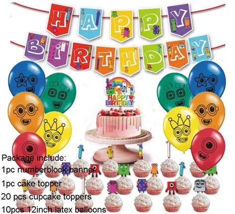 Numberblocks Party Decoration with Balloons - Walmart.com