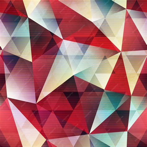 Premium Vector | Red triangle seamless pattern vector eps 10