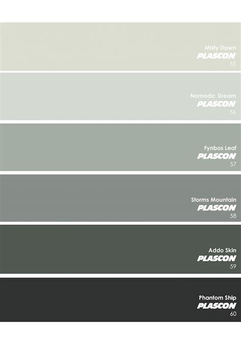 the different shades of gray paint