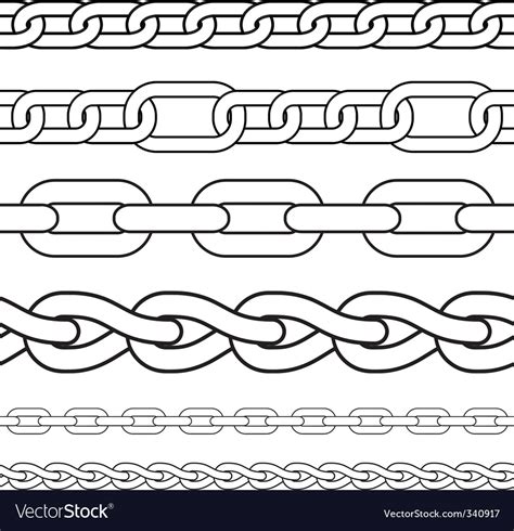 Chain borders Royalty Free Vector Image - VectorStock