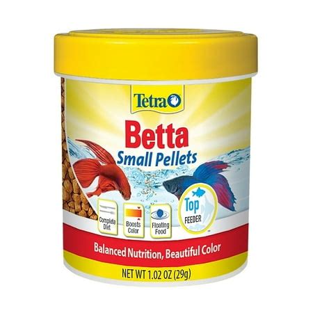 TetraBetta Floating Mini Pellets, Betta Fish Food-1.02 oz - Walmart.com