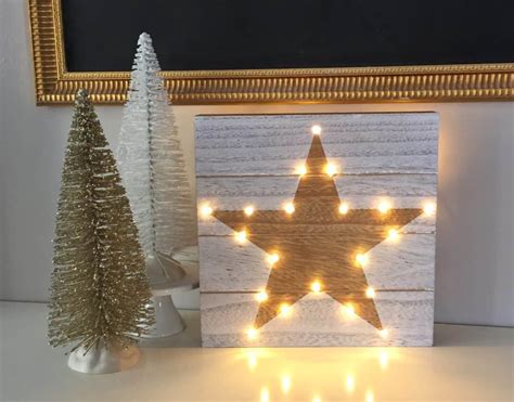 DIY Lighted Star Christmas Craft - Housewives of Riverton