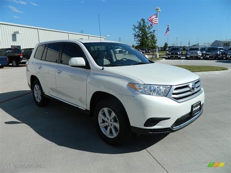 2012 Blizzard White Pearl Toyota Highlander #57874678 Photo #10 ...