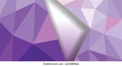 Purple Polygonal Flyer Template Background Design Stock Vector (Royalty Free) 2223489861 ...