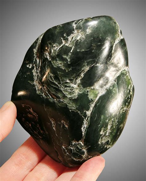 jade | dark green, ocean polished nephrite jade | Rocks, Minerals, Fossils | Pinterest ...