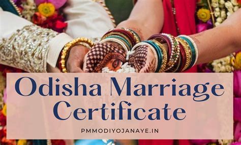 Odisha Marriage Certificate: Online Application, Registration, Correction