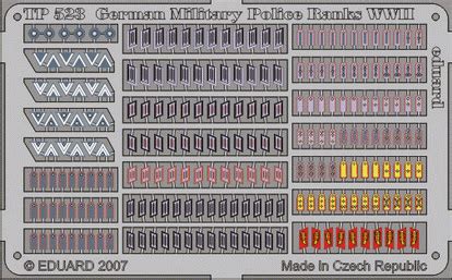 German Military Police Ranks WWII 1/35 - Eduard Store