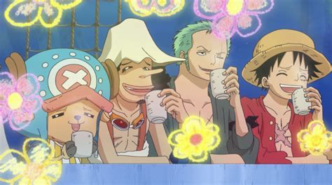 one piece- chopper, usopp, zoro and luffy post timeskip, pre fishman island arc. otw to fishman ...