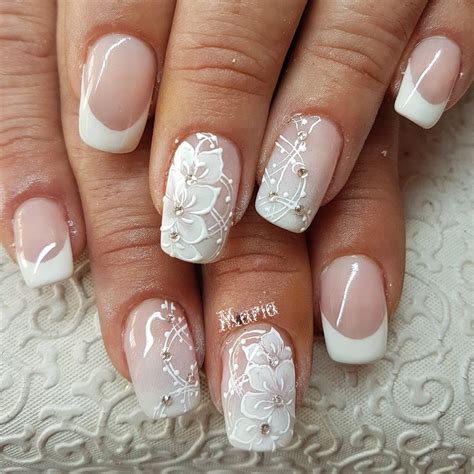 Pin by Maria Bastira on Maria_nails | Lace nails, Bridal nails, Lace nail art