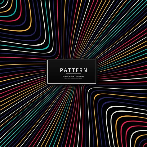 Modern colorful creative lines pattern design 245810 Vector Art at Vecteezy