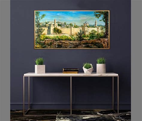 Jerusalem Wall/jerusalem Landscape/realistic Judaica Wall - Etsy