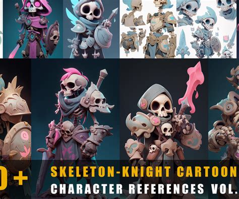 ArtStation - 580+ Skeleton-Knight Cartoon Style - Character References ...