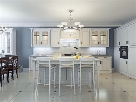 Which Paint Colors Look Best with White Cabinets? | Luxury kitchen design, Art deco kitchen ...