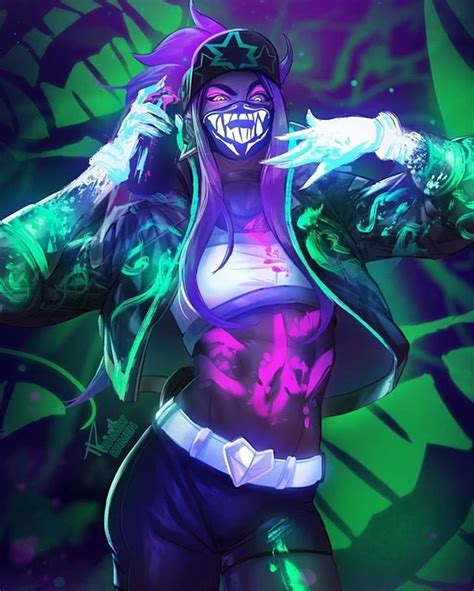 K/DA Akali fanart by @ramzykamen just wow. #akali #kdaakali #akalikda #leagueoflegends #league # ...