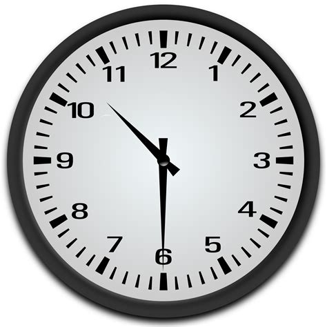 Clipart - Half Past 10 o'clock