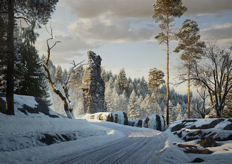 ArtStation - Winter Vignettes