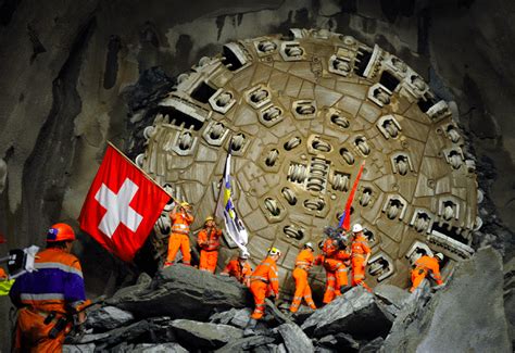 In Pictures: Gotthard rail tunnel breakthrough - Photos, Projects And Tenders - Construction ...