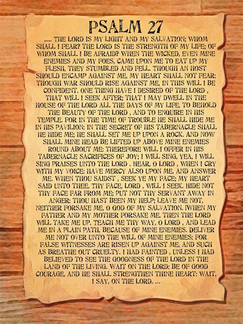 Psalm 27 Poster. Digital Bible Verse Print. the Lord is My - Etsy Hong Kong