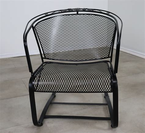 Russell Woodard Briarwood Collection Barrel Chairs Round Wrought Iron ...