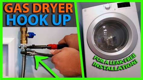 How To Install a Gas Dryer - NG or LP Gas Line Connections - YouTube