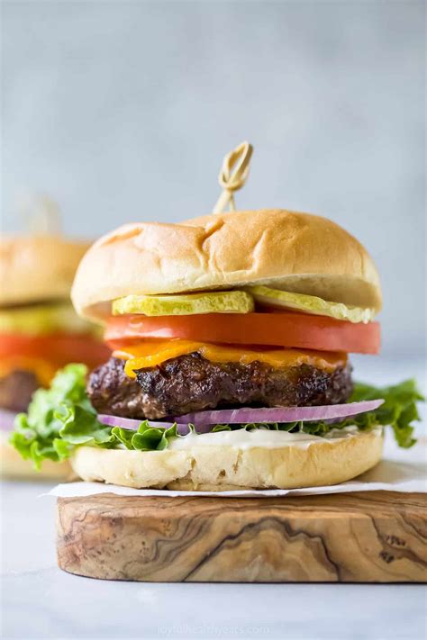 Juicy Air Fryer Burgers | Joyful Healthy Eats