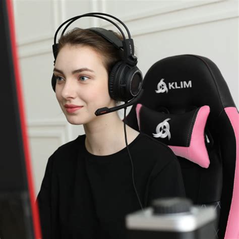 Buy KLIM eSports Pink Gaming Chair + Back & Head Support + Ergonomic Computer Chair with ...