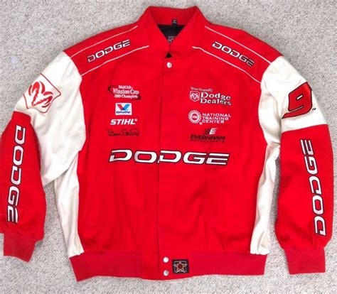 vtg BILL ELLIOTT 1988 WINSTON CUP CHAMPION DODGE RACING JACKET Mens 2XL ...