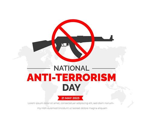 National Anti Terrorism Day background or banner design template. 23607324 Vector Art at Vecteezy