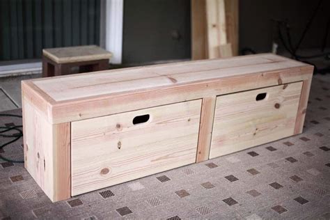 How to Build a DIY Bench with Storage - TheDIYPlan