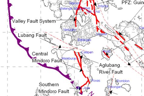 Philippine Fault Line Map