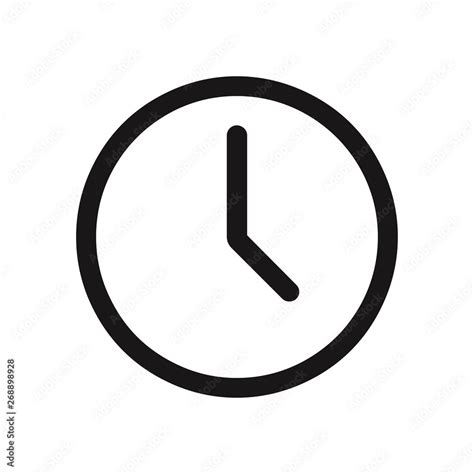 Clock icon. Time symbol Stock Vector | Adobe Stock