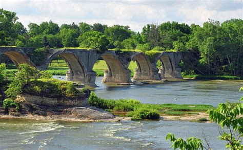 Bridfe-RR Bridge-Built 1848-Maumee River-Waterville Ohio Photograph by ...