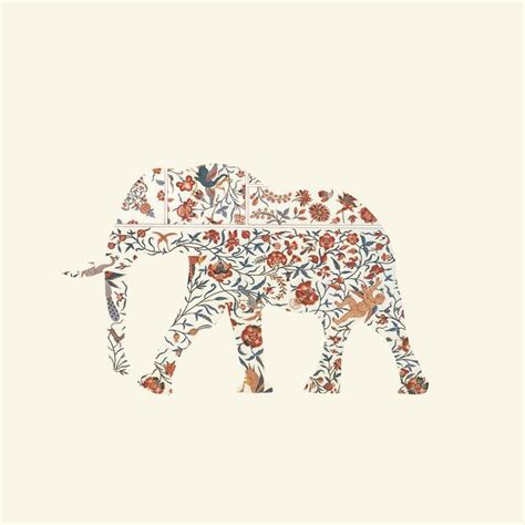 Elephants, Flowers, Design