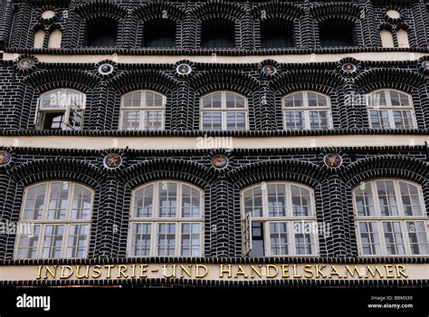 Old brick building, detail, black bricks and "marriage stones ...