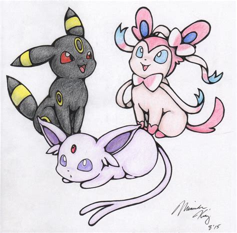 A day out with Espeon, Umbreon and Sylveon by AnUnimaginaryKid on DeviantArt