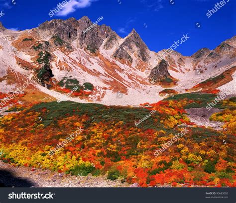 Autumn Colors In Japan Alps Stock Photo 90683002 : Shutterstock