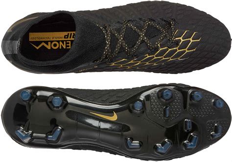 Nike Hypervenom Phantom III Elite DF FG - Black & Metallic Vivid Gold - Soccer Master