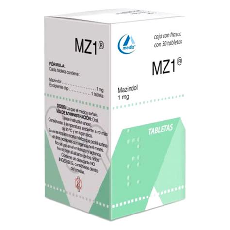 MZ1 Mazindol Tableta 1mg – Farmacias Julios Panamá