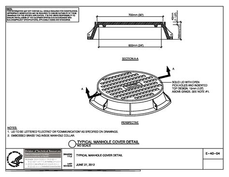 Manhole Cover Details