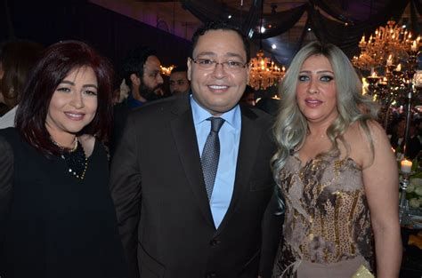 Mona Al Zorkani with Mr. and Mrs. Ahmed Rizk - eniGma Magazine