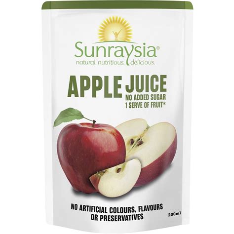 Sunraysia Apple Juice 200ml | Woolworths