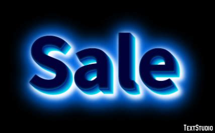 Sale Text Effect and Logo Design Word