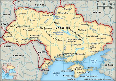 Printable Map Of Ukraine