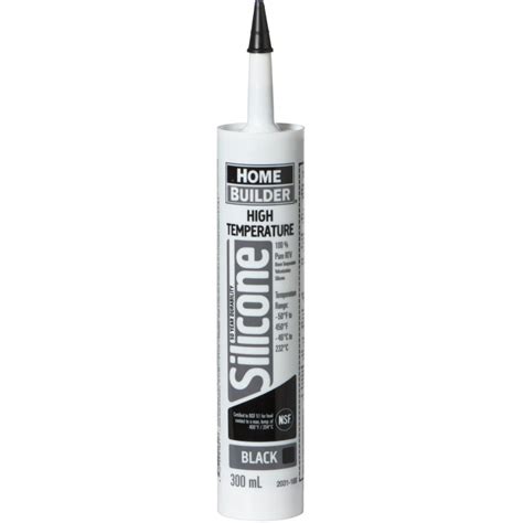 Home Builder - 300ml Black High Temperature Silicone Sealant :: Weeks ...