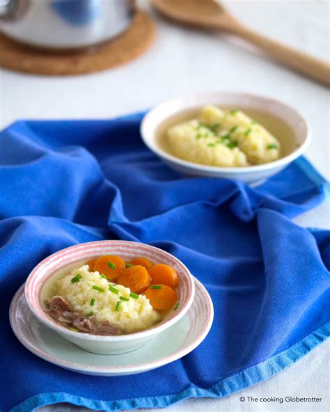 Griesnockerl Suppe - Austrian Soup with Semolina Dumplings | The cooking Globetrotter