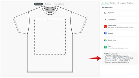 T-Shirt Design Size and Placement Tips – Printify Guide