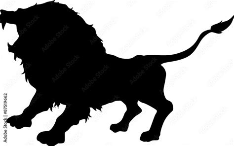 Lion Roar Silhouette