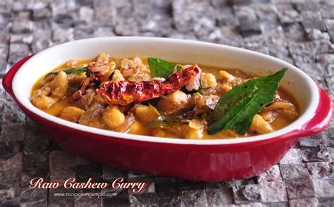 Raw Cashew Nut Curry - Recipes 'R' Simple