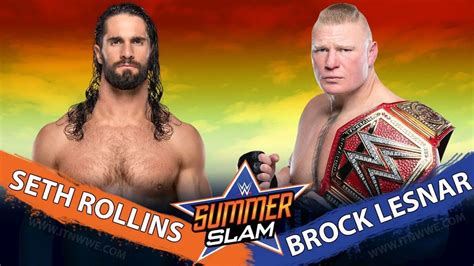 Brock Lesnar Seth Rollins Rematch Set for SummerSlam 2019 - ITN WWE